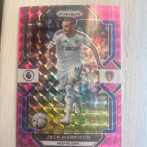2022-23 Jack Harrison Panini Prizm Premier League holographic card